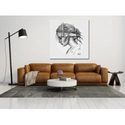 Tablou Canvas Dubla Expunere Brooklyn Bridge Si Par Prin In Coada