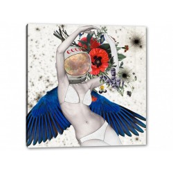 Tablou Canvas Femeie Astronaut Cu Aripi