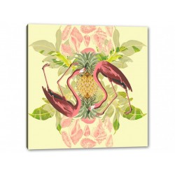 Tablou Canvas Flamingo In Oglinda