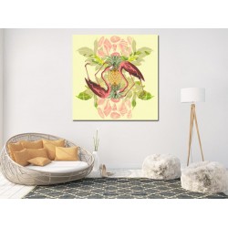 Tablou Canvas Flamingo In Oglinda