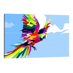 Tablou Canvas Papagal Multicolor