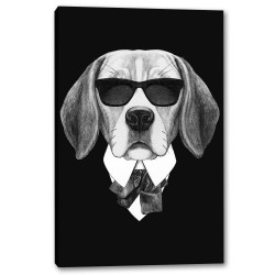 Tablou Canvas Portret Beagle La Costum