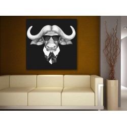 Tablou Canvas Portret Bivol La Costum