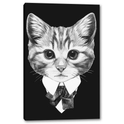 Tablou Canvas Portret Pisica La Costum