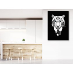 Tablou Canvas Portret Tigru Alb Negru