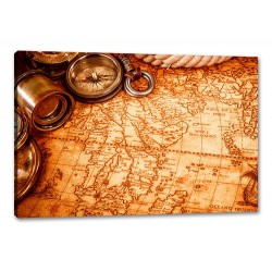 Tablou Canvas Old Map