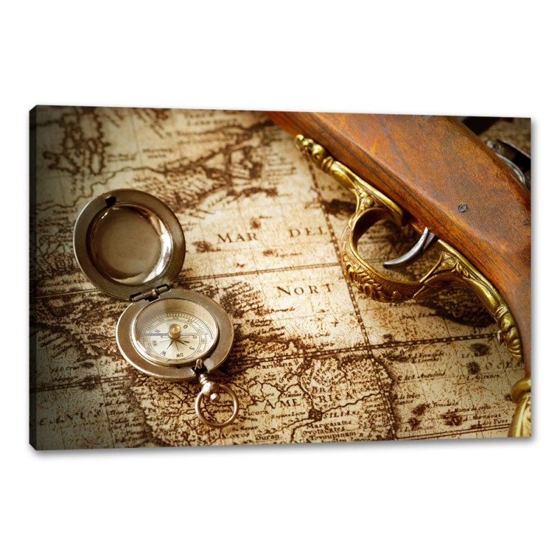 Tablou Canvas Busola Vintage