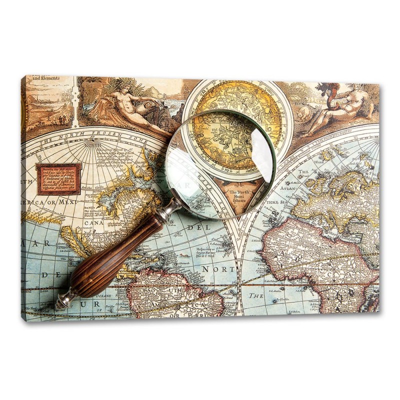 Tablou Canvas Harta Lumii Cu Busola Tablou Canvas Harta Lumii Cu Busola