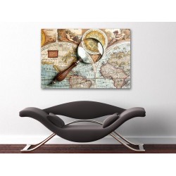 Tablou Canvas Harta Lumii Cu Busola Tablou Canvas Harta Lumii Cu Busola