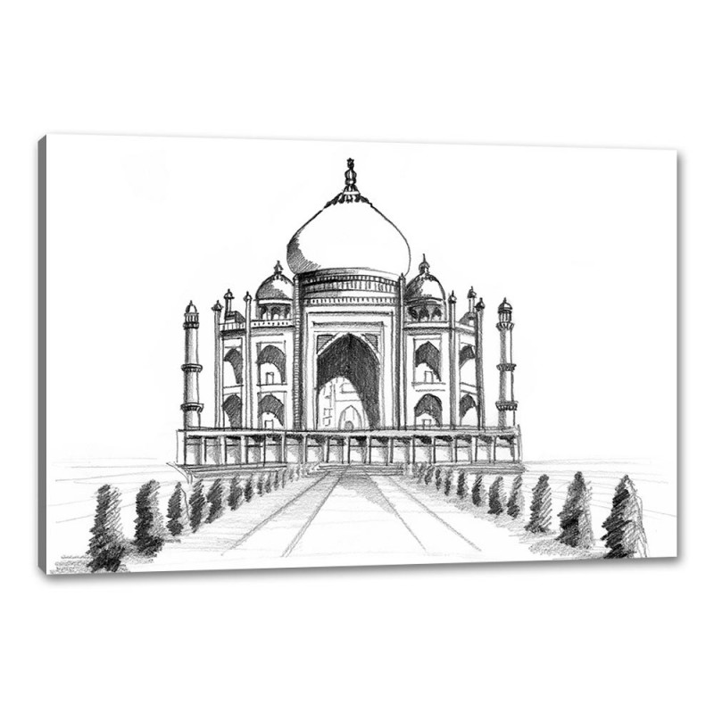 Tablou Canvas Schita Taj Mahal