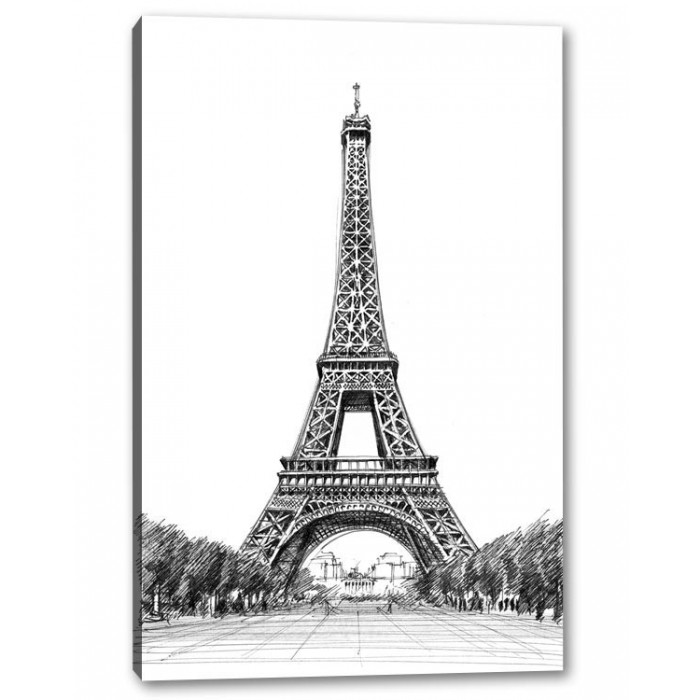 Tablou Canvas Schita Turnul Eiffel