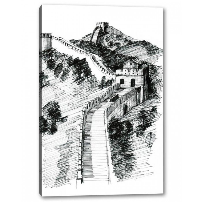 Tablou Canvas Schita Zidul Chinezesc