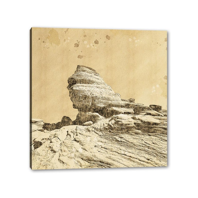Tablou Canvas Sfinxul Din Bucegi, Vintage Tablou Canvas Sfinxul Din Bucegi, Vintage