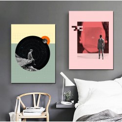 Tablou Canvas Copil Privind Luna Tablou Canvas Copil Privind Luna