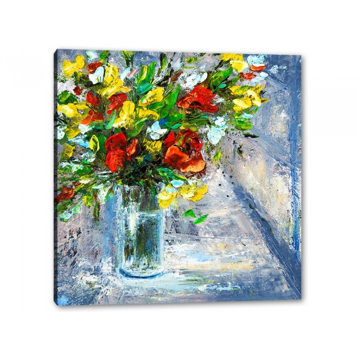 Tablou Canvas Pictura Vaza Cu Flori 