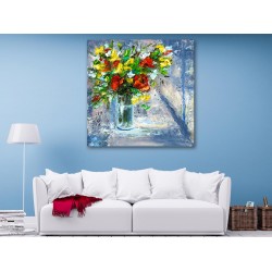 Tablou Canvas Pictura Vaza Cu Flori 