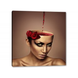 Tablou Canvas Roses And Wine