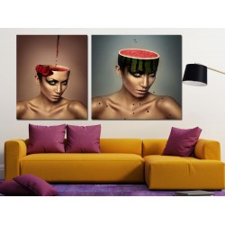 Tablou Canvas Roses And Wine