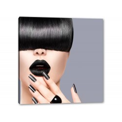 Tablou Canvas Black Lips