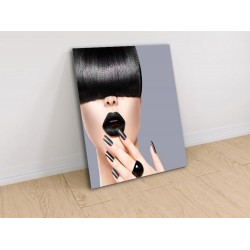 Tablou Canvas Black Lips