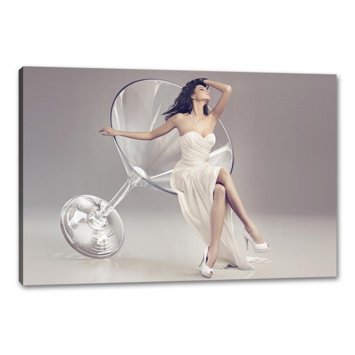 Tablou Canvas Cocktail Femeie