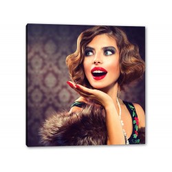 Tablou Canvas Femeie Portret Retro