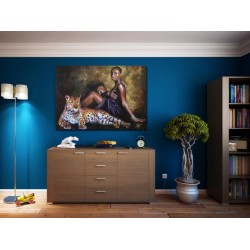 Tablou Canvas Salbaticiune La Dublu