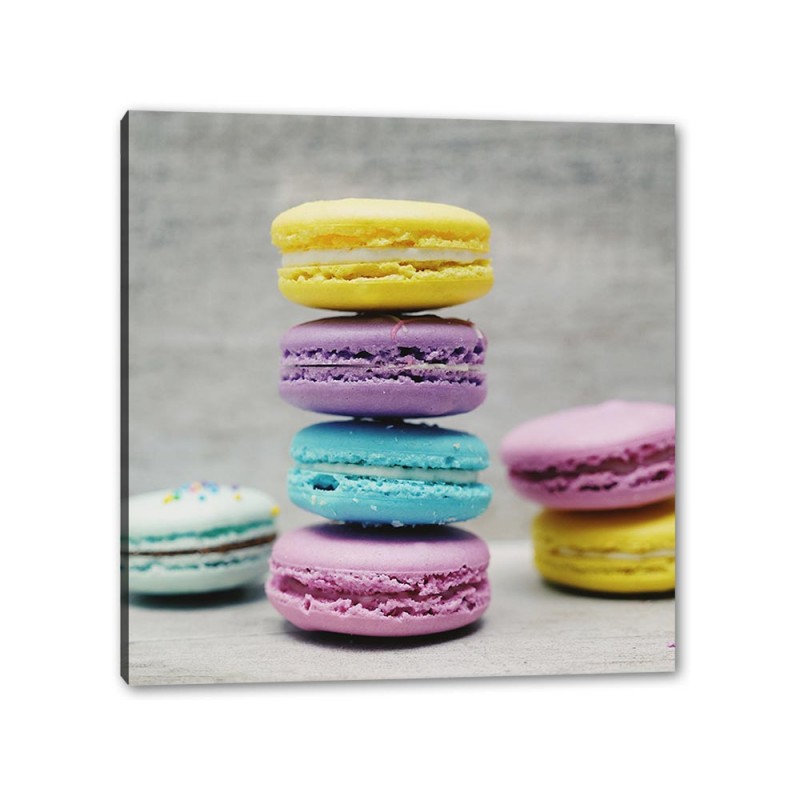 Tablou Canvas Macarons Multicolor