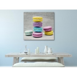 Tablou Canvas Macarons Multicolor
