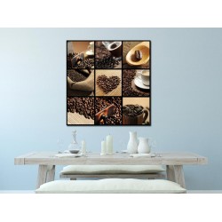 Tablou Canvas Colaj Cafea Tablou Canvas Colaj Cafea