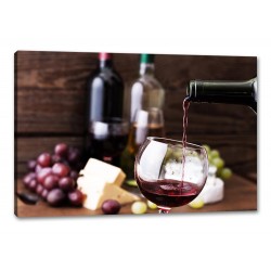 Tablou Canvas Pahar Vin Rosu