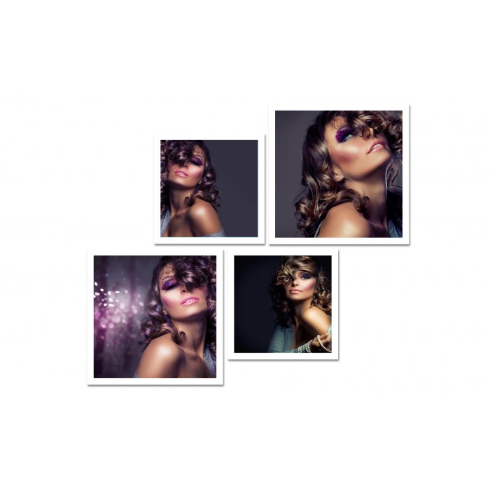 Set tablou Multicanvas Glamour Girl