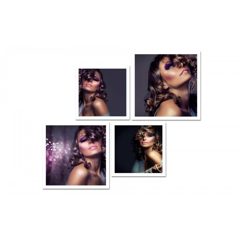 Set tablou Multicanvas Glamour Girl