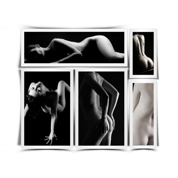 Set tablou Multicanvas Femeie Nud, 150x150cm