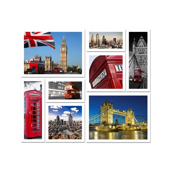 Set tablou Multicanvas Londra, 180x160cm