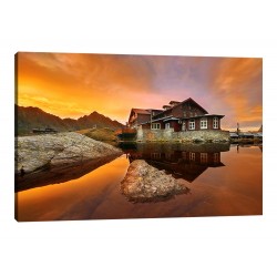 Tablou Canvas Cabana Balea Lac