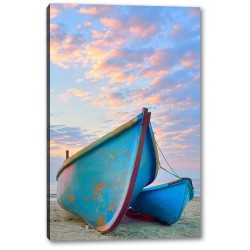 Tablou Canvas Barca In Rasarit De Soare