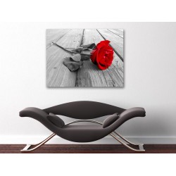 Tablou Canvas Trandafir Rosu