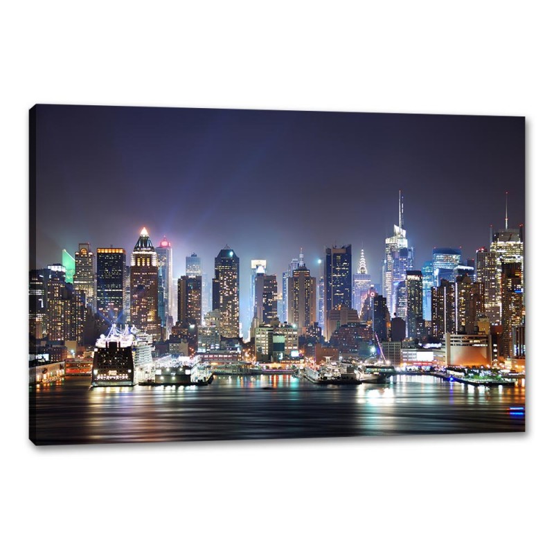 Tablou Canvas Centrul Manhattan-ului Noaptea