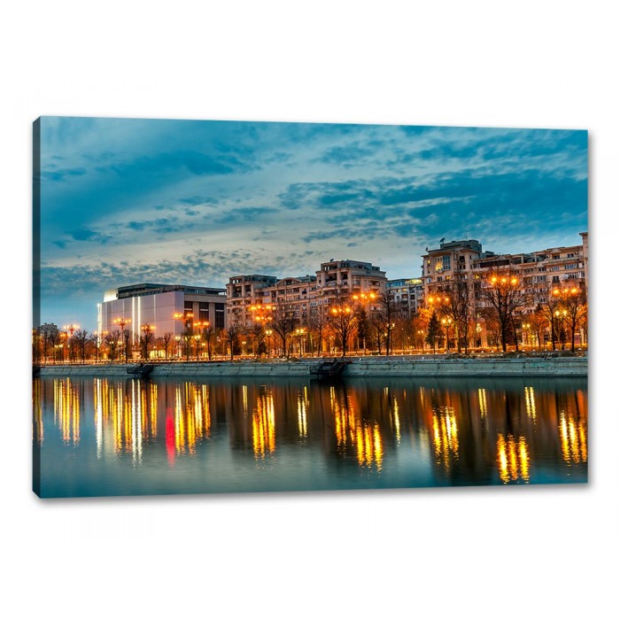 Tablou Canvas Splaiul Unirii, Dambovita