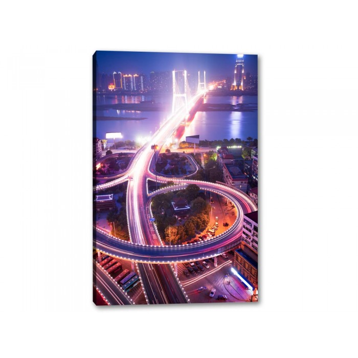 Tablou Canvas Trafic Noaptea
