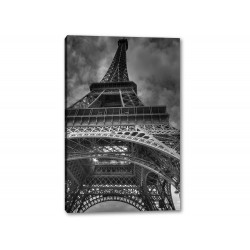 Tablou Canvas Turnul Eiffel Alb-Negru
