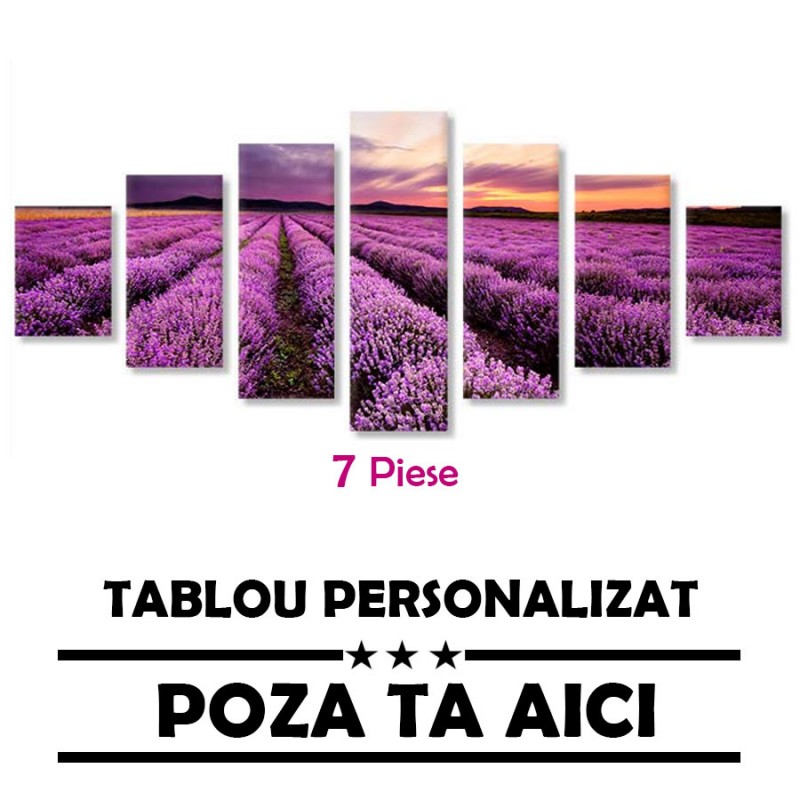Set Multicanvas 7 Piese cu Poza Ta  210 x 100 cm