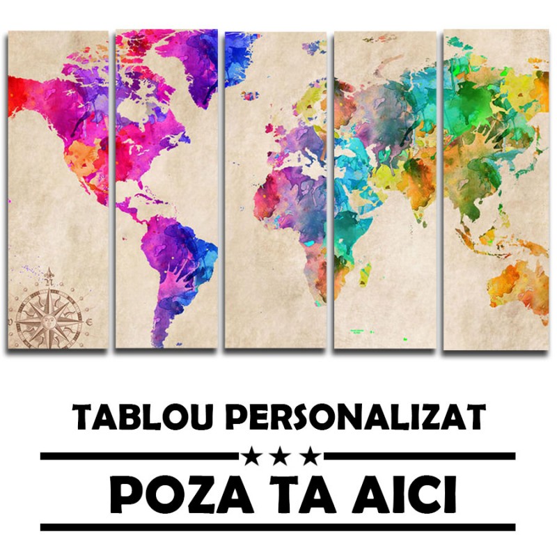 Set Tablouri Multicanvas 5 Piese cu Poza Ta 