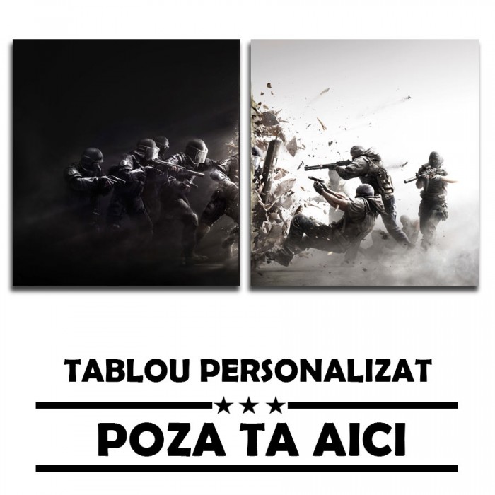 Set Tablouri 2 Piese cu Poza Ta  60 x 60 cm