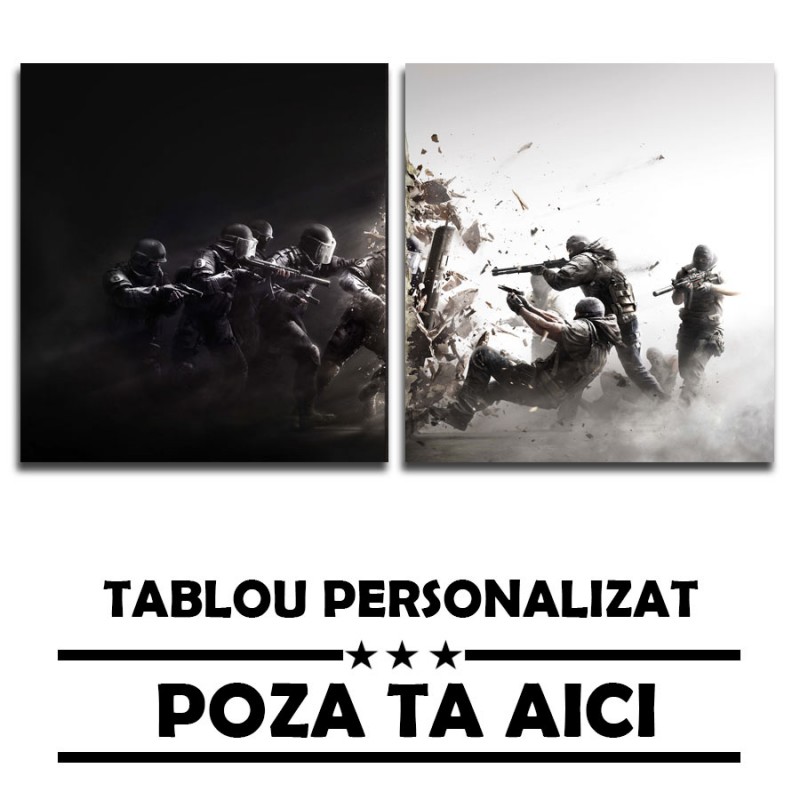 Set Tablouri 2 Piese cu Poza Ta  60 x 60 cm