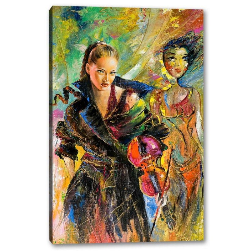Tablou Canvas Fata Cu Vioara