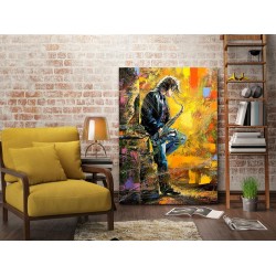 Tablou Canvas Cantand La Saxofon