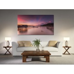 Tablou Canvas Apus De Soare Deasupra Lacului