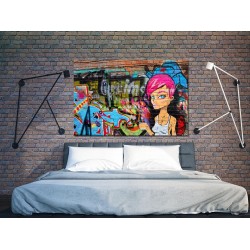 Tablou Canvas Arta Stradala, Monstri Galbeni